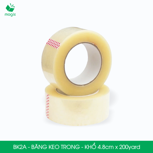 BK2A - Băng keo trong - Khổ 4.8cm x 200yard